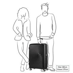American Tourister Soundbox Spinner 77 Expandable stone blue