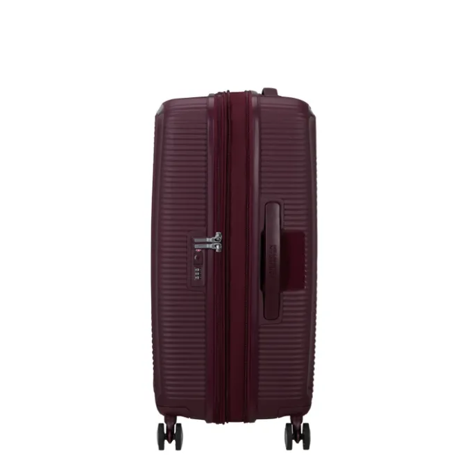 Discount American Tourister Soundbox Spinner 67/24 TSA Expandable wild cherry