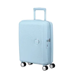 Online American Tourister Soundbox Spinner 55/20 TSA Expandable pastel blue