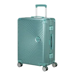 Online American Tourister Soundbox Aluminium Spinner 68 cm Expandable dusty turquoise
