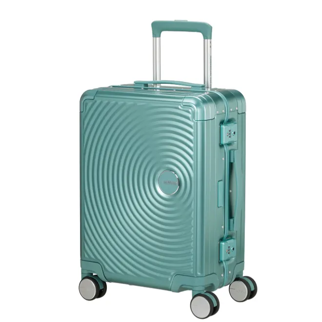 Best American Tourister Soundbox Aluminium Spinner 55 Expandable dusty turquoise