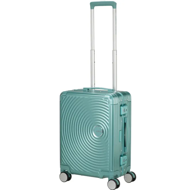 Best American Tourister Soundbox Aluminium Spinner 55 Expandable dusty turquoise
