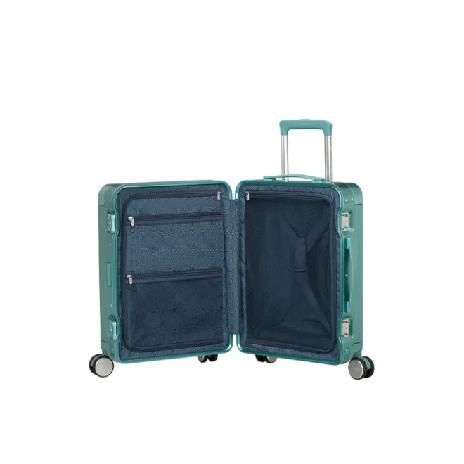 Best American Tourister Soundbox Aluminium Spinner 55 Expandable dusty turquoise