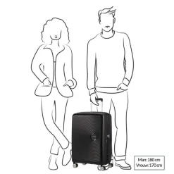 American Tourister Soundbox Spinner 67 Expandable golden yellow