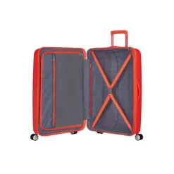 New American Tourister Soundbox Spinner 77/28 TSA Expandable neon orange