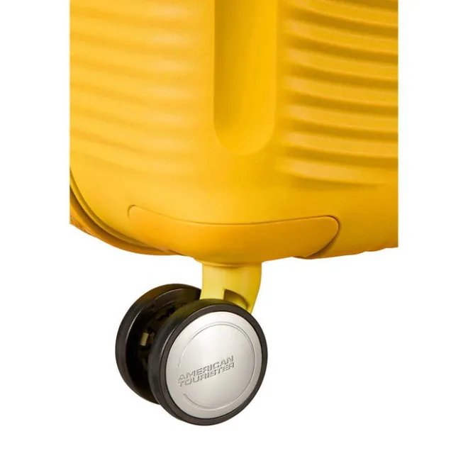 American Tourister Soundbox Spinner 55 Expandable golden yellow