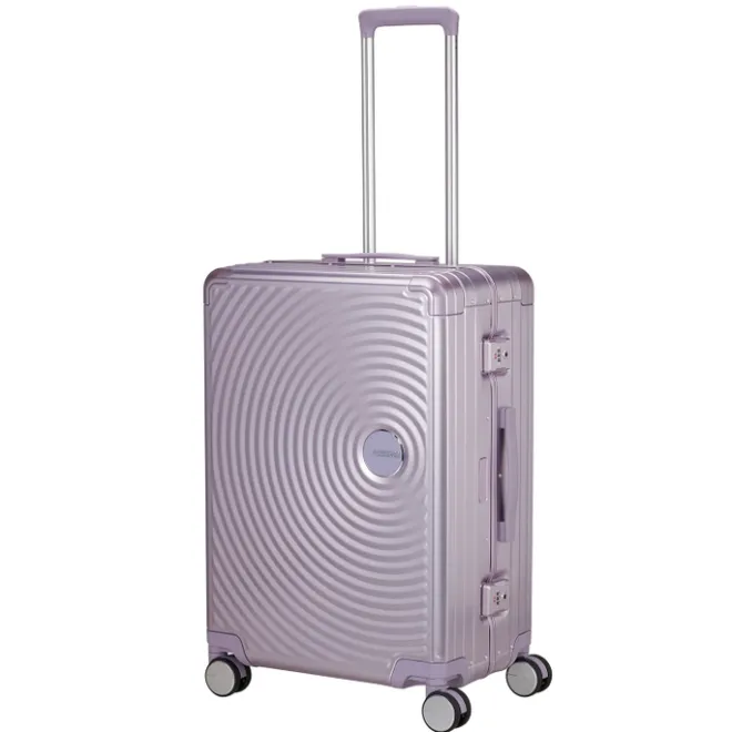 Outlet American Tourister Soundbox Aluminium Spinner 68 cm Expandable stormy lilac