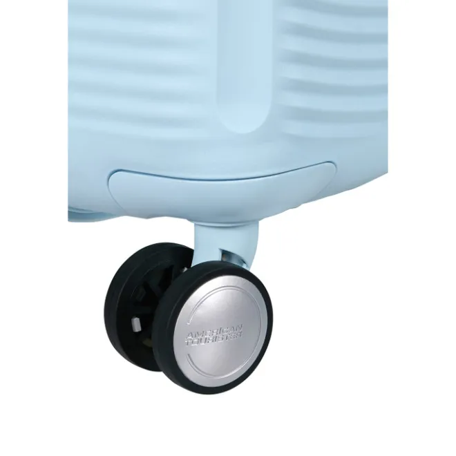 Outlet American Tourister Soundbox Spinner 67/24 TSA Expandable pastel blue