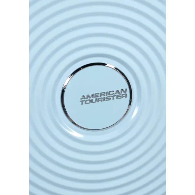 Outlet American Tourister Soundbox Spinner 67/24 TSA Expandable pastel blue
