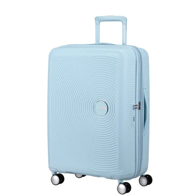 Outlet American Tourister Soundbox Spinner 67/24 TSA Expandable pastel blue