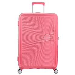 New American Tourister Soundbox Spinner 77 Expandable sun kissed coral
