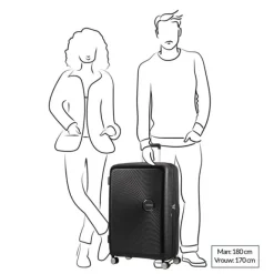 New American Tourister Soundbox Spinner 77 Expandable sun kissed coral
