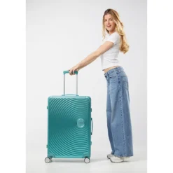 Hot American Tourister Soundbox Aluminium Spinner 77 cm Expandable stormy lilac