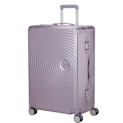 Hot American Tourister Soundbox Aluminium Spinner 77 cm Expandable stormy lilac