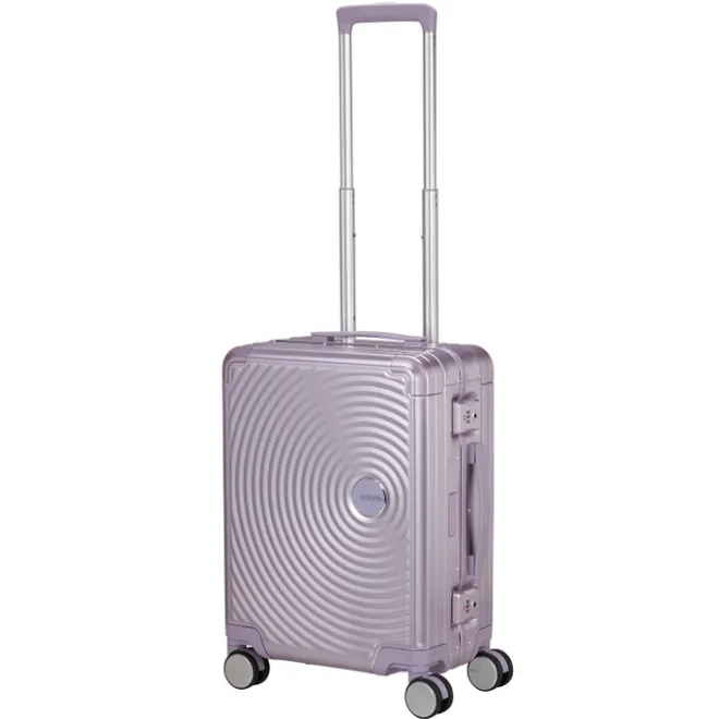 Best American Tourister Soundbox Aluminium Spinner 55 Expandable stormy lilac