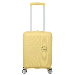 New American Tourister Soundbox Mini Spinner 47/16 pastel yellow