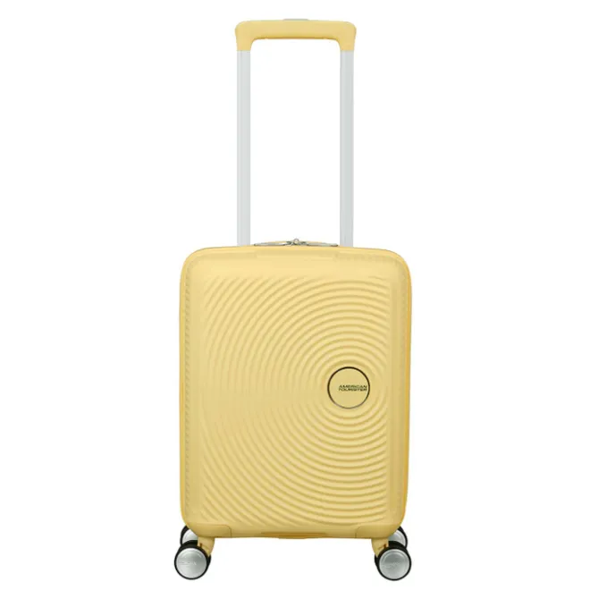 New American Tourister Soundbox Mini Spinner 47/16 pastel yellow