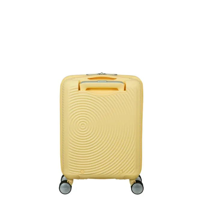 New American Tourister Soundbox Mini Spinner 47/16 pastel yellow