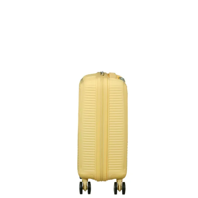 New American Tourister Soundbox Mini Spinner 47/16 pastel yellow