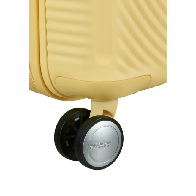 New American Tourister Soundbox Mini Spinner 47/16 pastel yellow