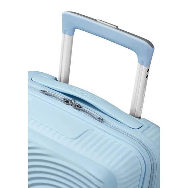 New American Tourister Soundbox Mini Spinner 47/16 pastel blue