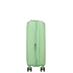 Clearance American Tourister Soundbox Spinner 55/20 TSA Expandable pastel green