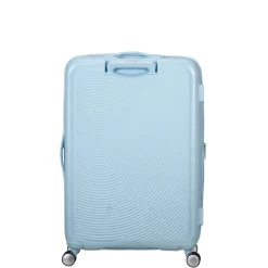 Sale American Tourister Soundbox Spinner 77/28 TSA Expandable pastel blue