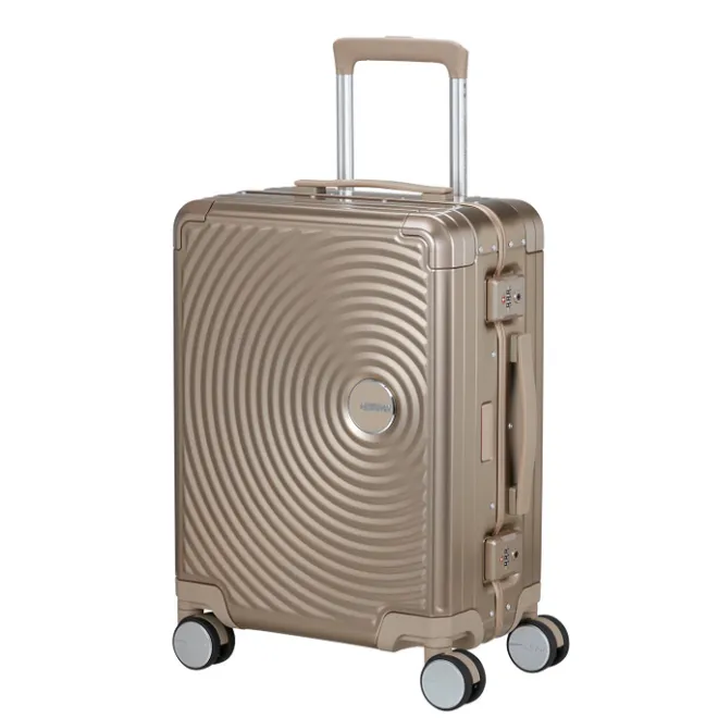 Outlet American Tourister Soundbox Alu Spinner 55/20 TSA bronze
