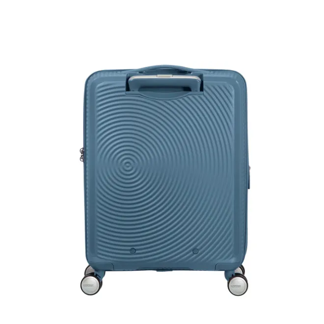 Best American Tourister Soundbox Spinner 55 Expandable stone blue