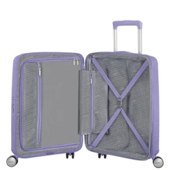Hot American Tourister Soundbox Spinner 55 Expandable lavender