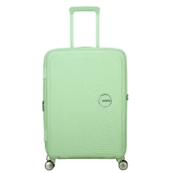 Clearance American Tourister Soundbox Spinner 67/24 TSA Expandable pastel green