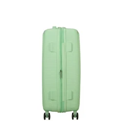 Clearance American Tourister Soundbox Spinner 67/24 TSA Expandable pastel green