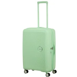 Clearance American Tourister Soundbox Spinner 67/24 TSA Expandable pastel green