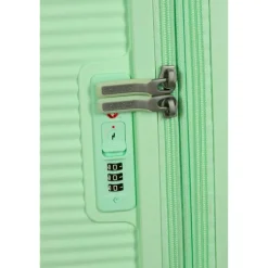 Clearance American Tourister Soundbox Spinner 67/24 TSA Expandable pastel green
