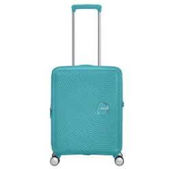 New American Tourister Soundbox Spinner 55 Expandable turquoise tonic