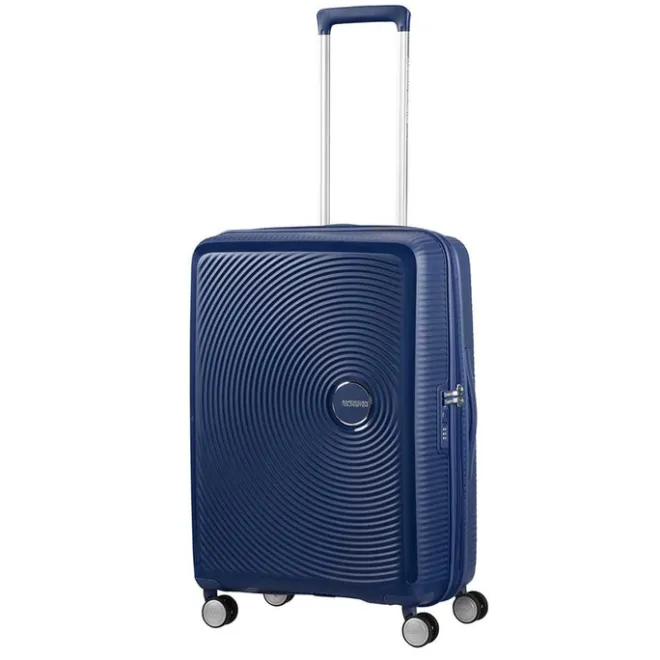 Best American Tourister Soundbox Spinner 67 Expandable midnight navy