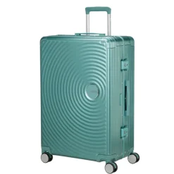 Hot American Tourister Soundbox Aluminium Spinner 77 cm Expandable dusty turquoise