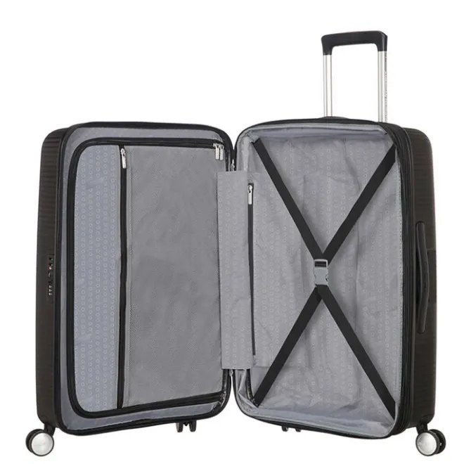 New American Tourister Soundbox Spinner 67 Expandable bass black
