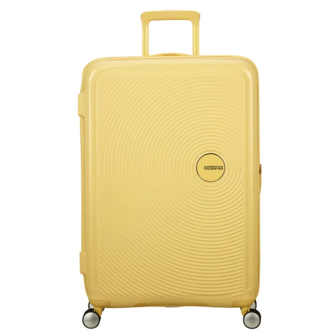 New American Tourister Soundbox Spinner 77/28 TSA Expandable pastel yellow