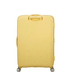 New American Tourister Soundbox Spinner 77/28 TSA Expandable pastel yellow
