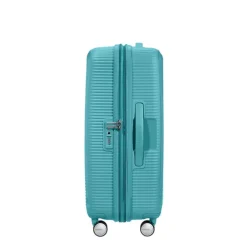 Sale American Tourister Soundbox Spinner 67 Expandable turquoise tonic