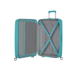 Sale American Tourister Soundbox Spinner 67 Expandable turquoise tonic