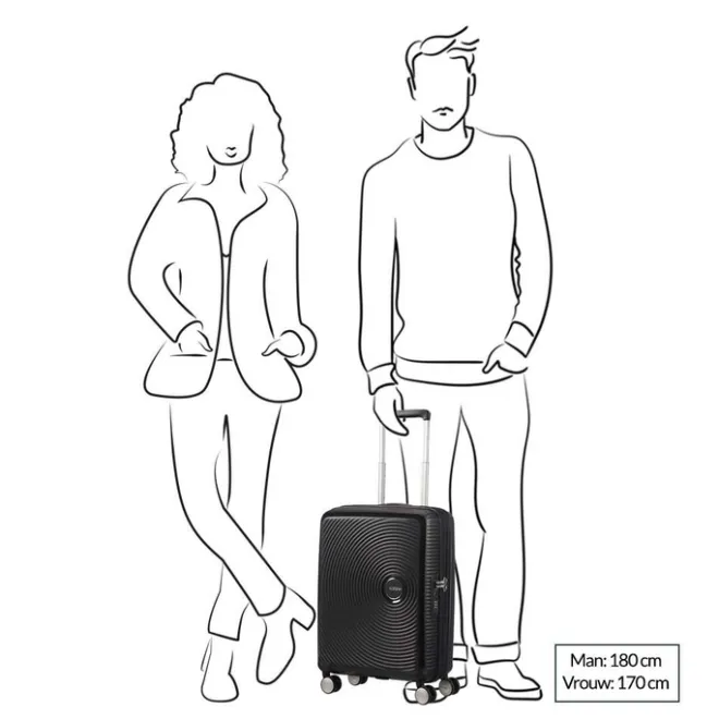 Outlet American Tourister Soundbox Spinner 55 Expandable midnight navy