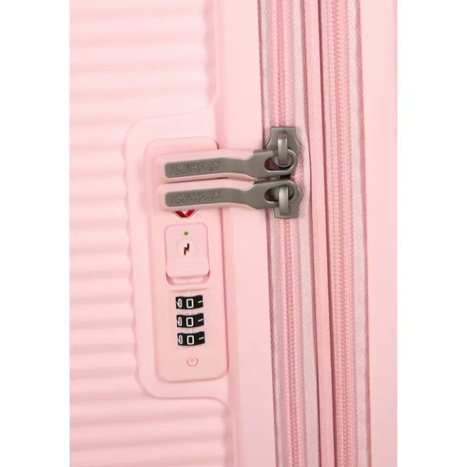 Outlet American Tourister Soundbox Spinner 67/24 TSA Expandable pastel pink