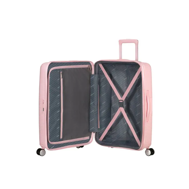 Outlet American Tourister Soundbox Spinner 67/24 TSA Expandable pastel pink