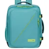 Outlet American Tourister TAKE2CABIN Casual Backpack M dusty turquoise/lime