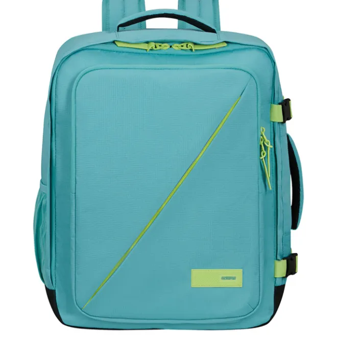 Outlet American Tourister TAKE2CABIN Casual Backpack M dusty turquoise/lime