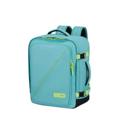 Outlet American Tourister TAKE2CABIN Casual Backpack M dusty turquoise/lime