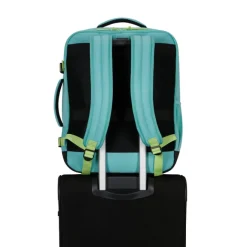 Outlet American Tourister TAKE2CABIN Casual Backpack M dusty turquoise/lime