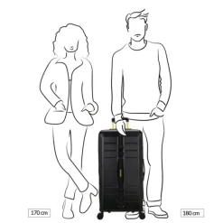 Outlet American Tourister Trailon Trunk 80/30 TSA black